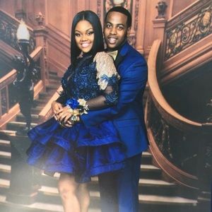 Prom dress with shoes and bag included